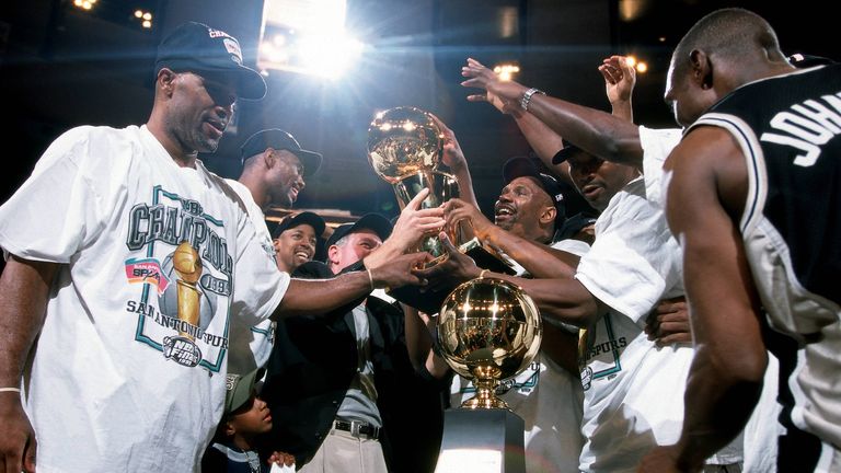 Relive Tim Duncan leading the San Antonio Spurs to their maiden NBA title at the expense of the New York Knicks in the 1999 Finals.