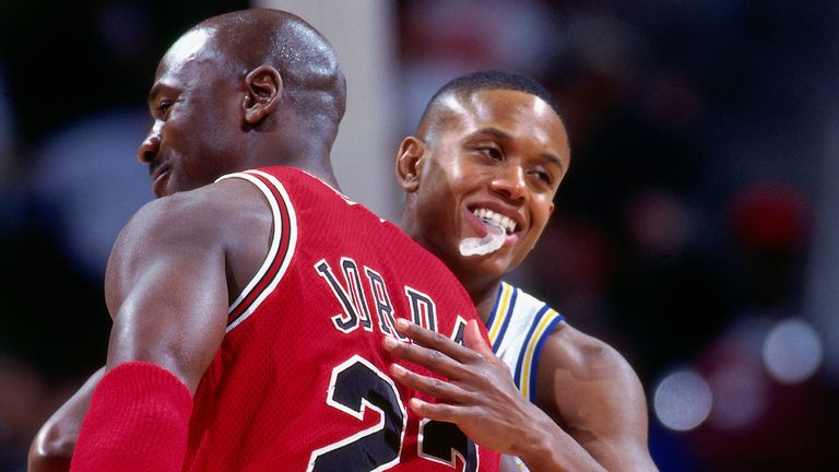 Michael Jordan and BJ Armstrong