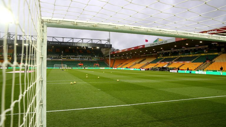 Norwich's friendly against Tottenham was played behind closed doors at Carrow Road, prior to the resumption of the Premier League season 