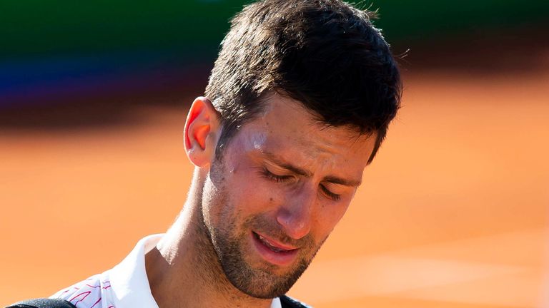 Novak Djokovic was in tears after winning his final round robin match at the charity tournament he hosted