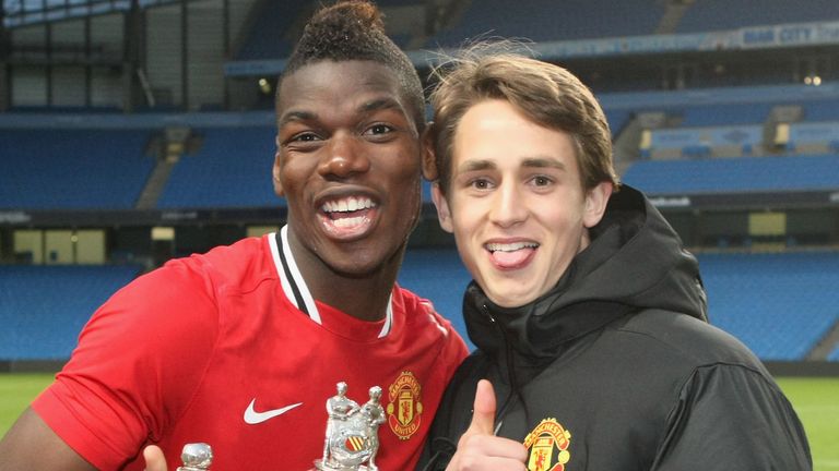 Pogba and Januzaj played in the United academy together and remain close friends