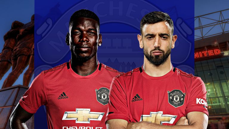 Manchester United&#39;s star midfielders Paul Pogba and Bruno Fernandes
