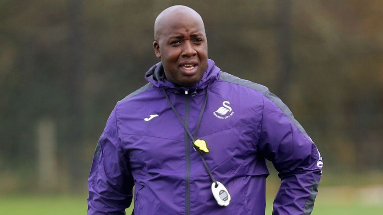 Paul Williams pictured during his coaching stint at Swansea in 2016