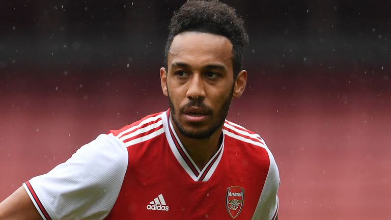 Pierre-Emerick Aubameyang is Arsenal&#39;s top goalscorer in the Premier League this season with 17 goals 