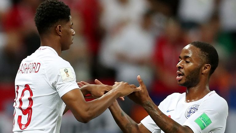 Marcus Rashford replaces Raheem Sterling for England