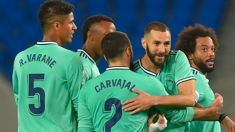 Karim Benzema was on target for Real Madrid as they went to the top of the La Liga table