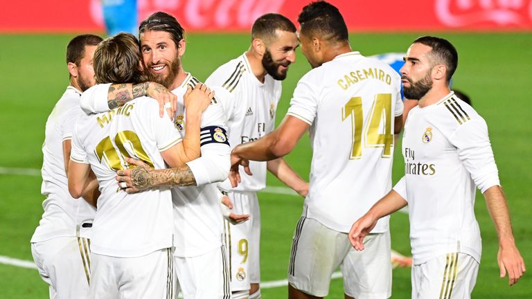 Real Madrid moved within two points of La Liga leaders Barcelona