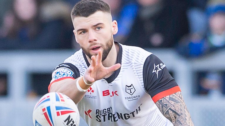 Salford hooker Andy Ackers, pictured playing for Toronto Wolfpack