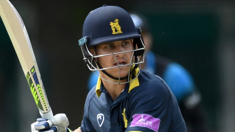 during the Royal London One-Day Cup match Worcestershire and Warwickshire at New Road on May 12, 2017 in Worcester, England.