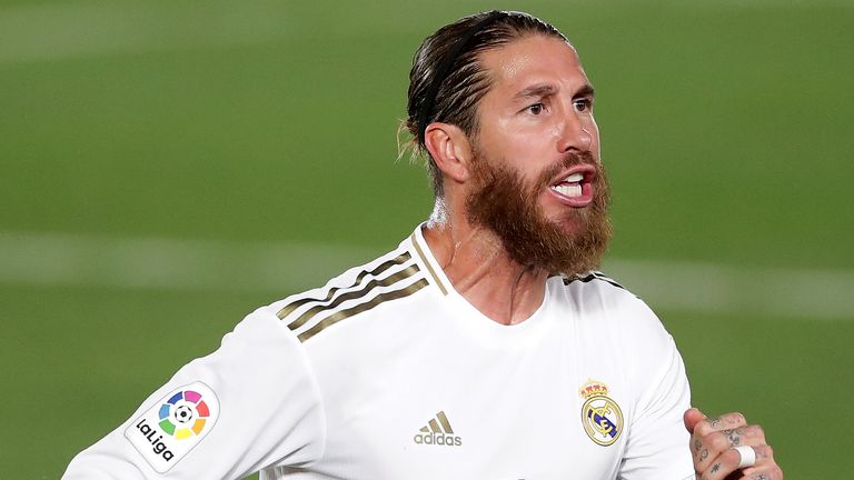 Sergio Ramos scored as Real Madrid moved back above Barcelona