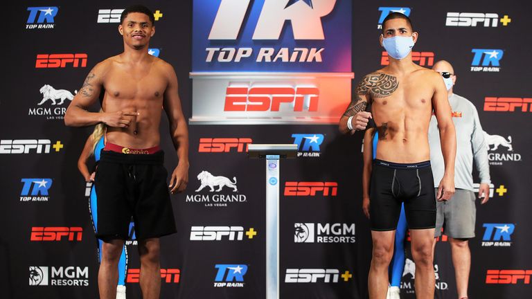 Stevenson and Caraballo's socially-distant face-off