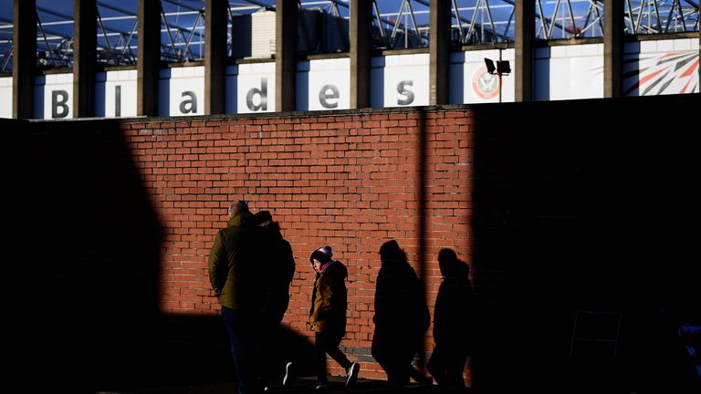 Sheffield United fans take a familiar route to Bramall Lane - but matchday routines are on hold for now