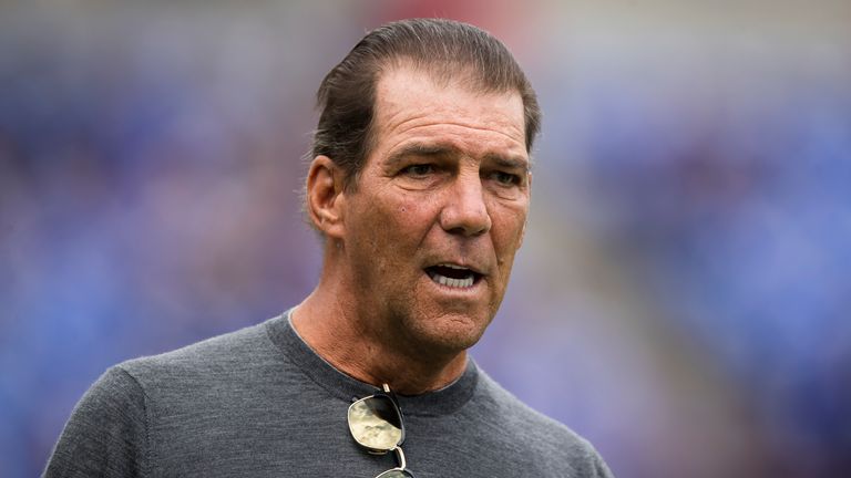 BALTIMORE, MD - OCTOBER 13: Majority owner Steve Bisciotti of the Baltimore Ravens looks on before the game against the Cincinnati Bengals at M&T Bank Stadium on October 13, 2019 in Baltimore, Maryland. (Photo by Scott Taetsch/Getty Images)