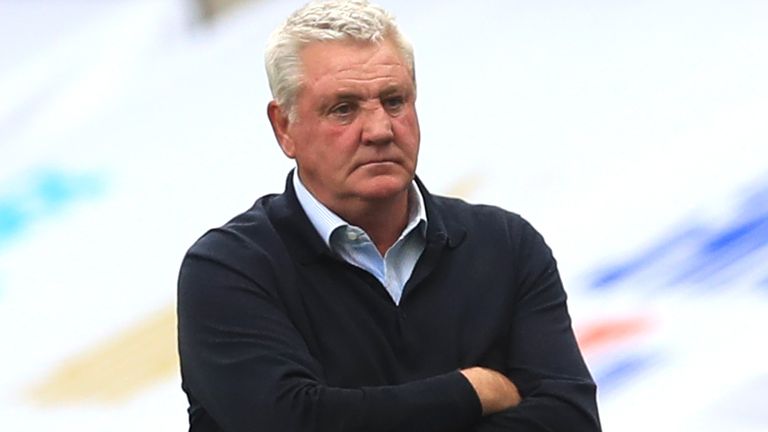 Steve Bruce was appointed Newcastle head coach on a three-year contract last July