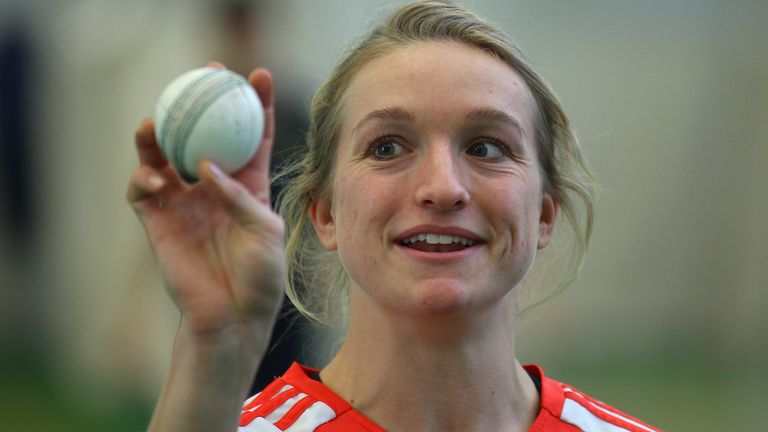of the England practices during a nets session at Edgbaston on February 2, 2012 in Birmingham, England.