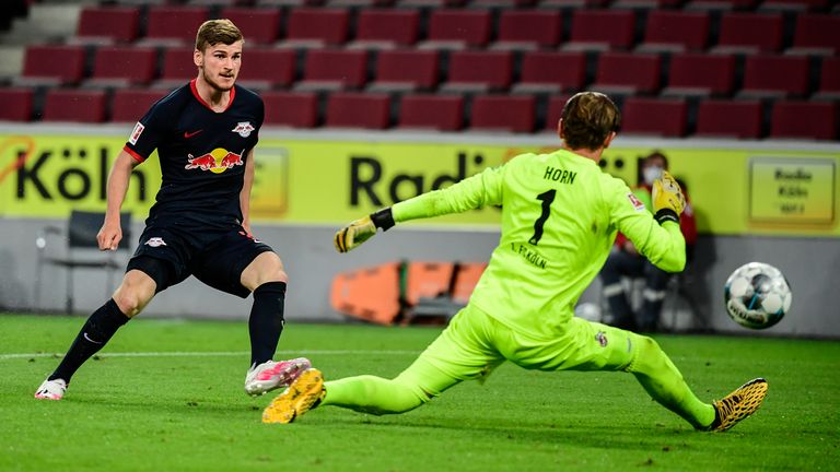 Timo Werner steers home to make it 3-1 against Cologne