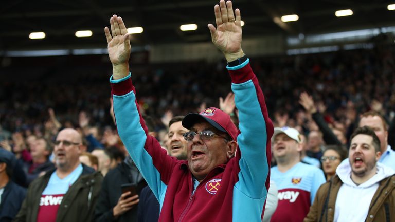 West Ham fans have been asked to send in pictures to form a crowd mosaic