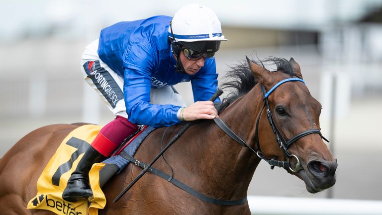 Terebellum ridden by Frankie Dettori wins the Betfair Dahlia Fillies... Stakes at Newmarket Racecourse. PA Photo. Issue date: Saturday June 6, 2020. See PA story RACING Newmarket. Photo credit should read: Edward Whitaker/PA Wire
