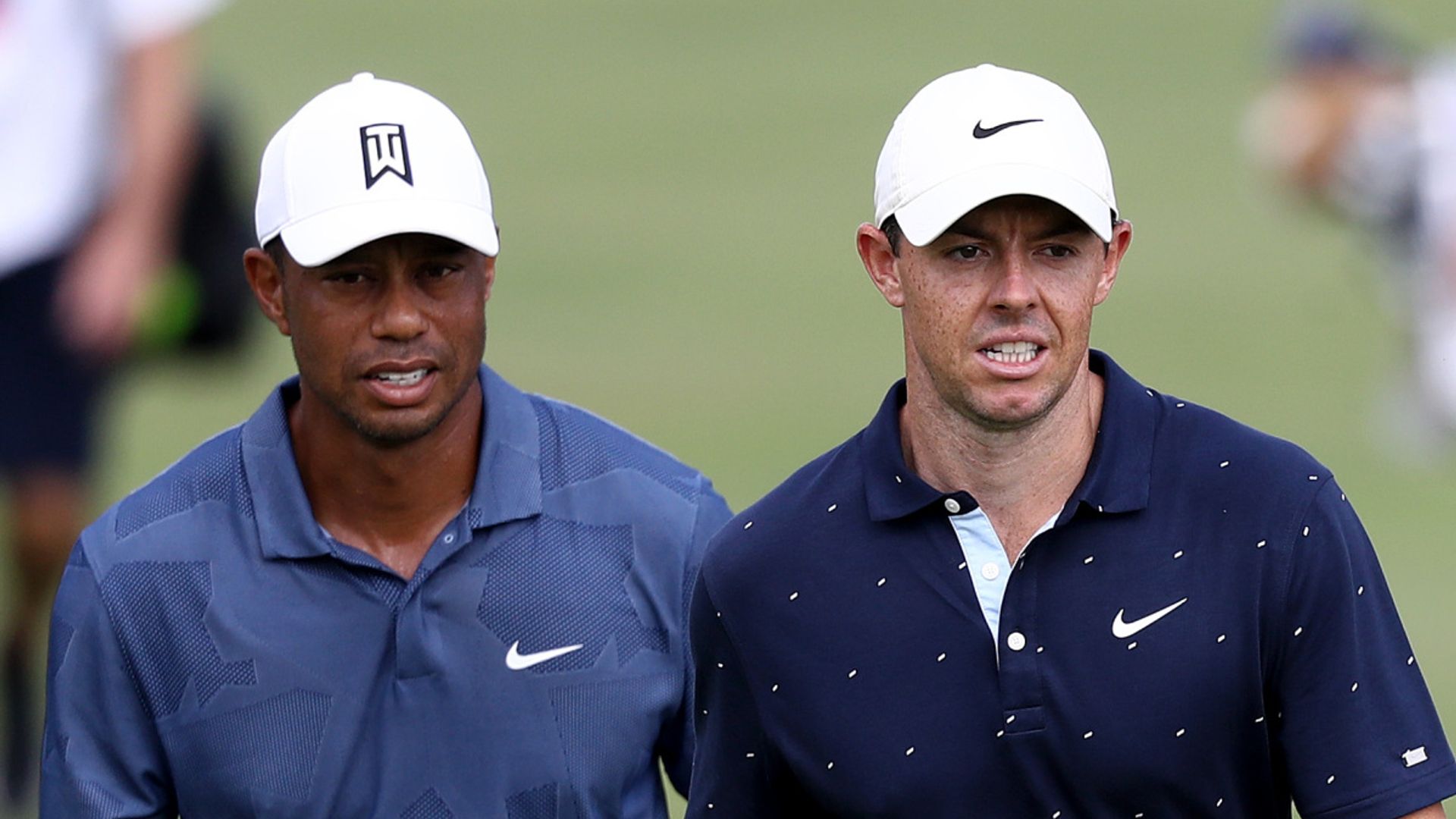 Tiger with McIlroy and JT at PGA