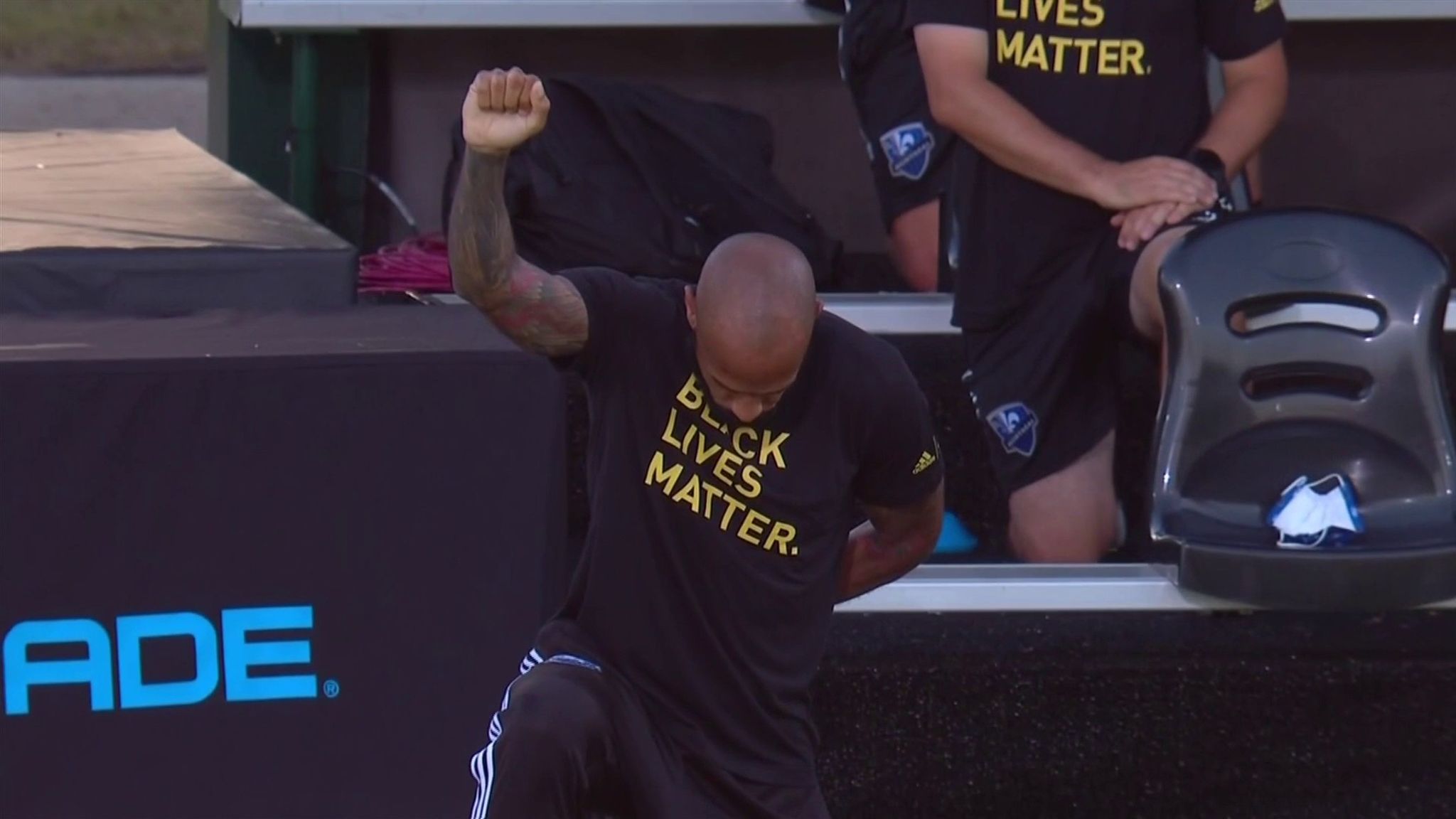 Black Lives Matter: Thierry Henry takes a knee for 8mins 46secs | Football  News | Sky Sports