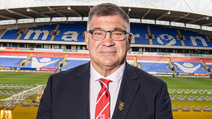 Picture by Paul Currie/SWpix.com - 03/02/2020 - Rugby League  - England Rugby League Announcement - University of Bolton Stadium, Bolton, England - Shaun Wane is unveiled as the new England Rugby League mens head coach