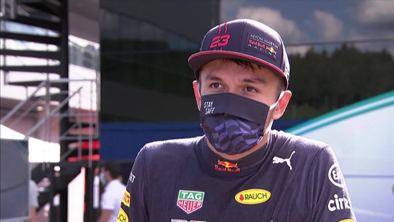 An emotional Alex Albon said he needs to cool off before speaking to Lewis Hamilton after the pair came together during the Austrian GP