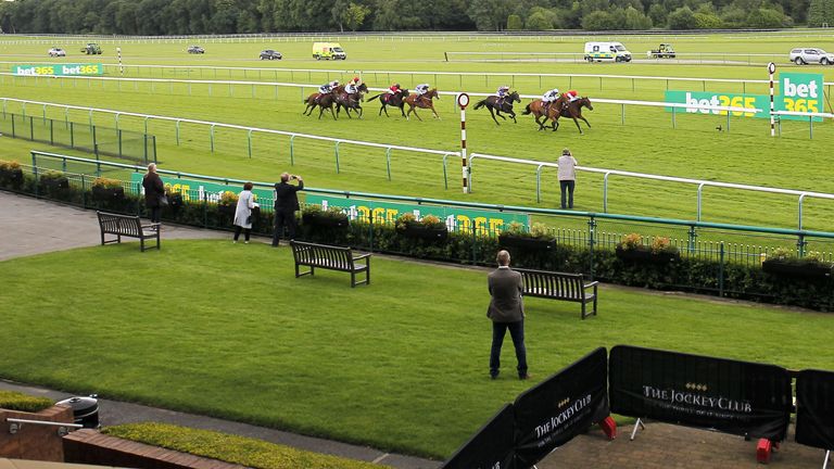 Owners watching the action at Haydock Park