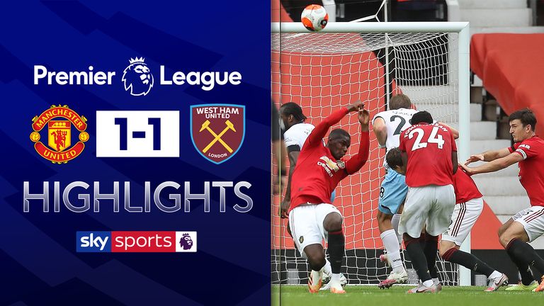 Man Utd 1 1 West Ham Match Report Highlights