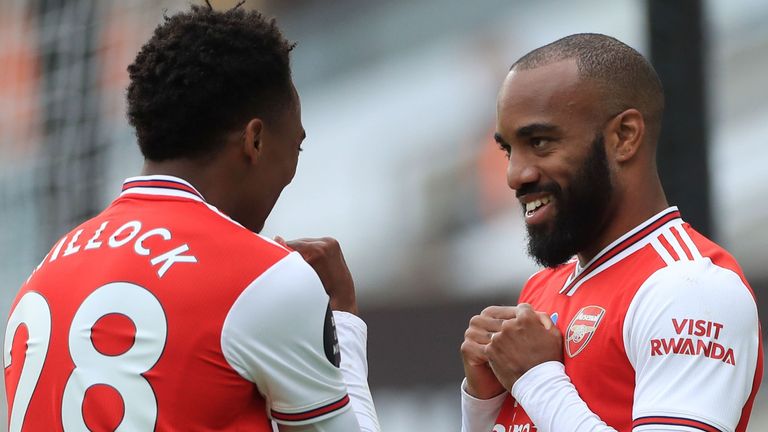 Alexandre Lacazette came off the bench to score Arsenal's second goal at Wolves
