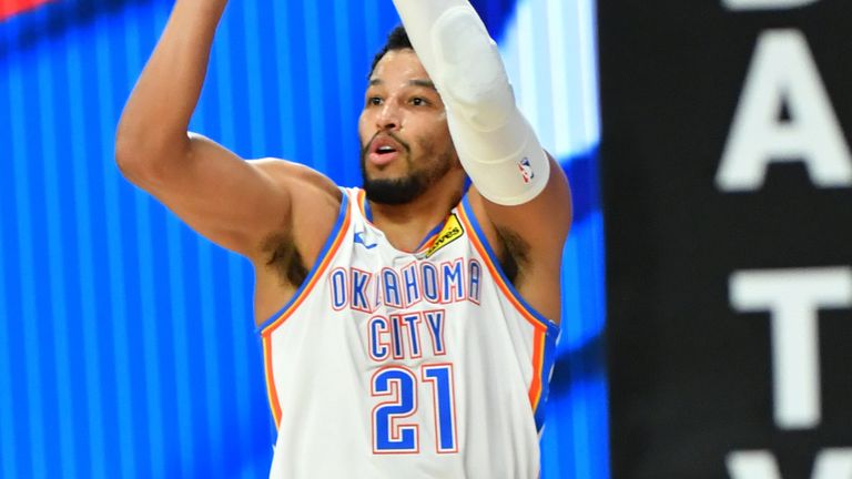 Andre Roberson fires from three-point range