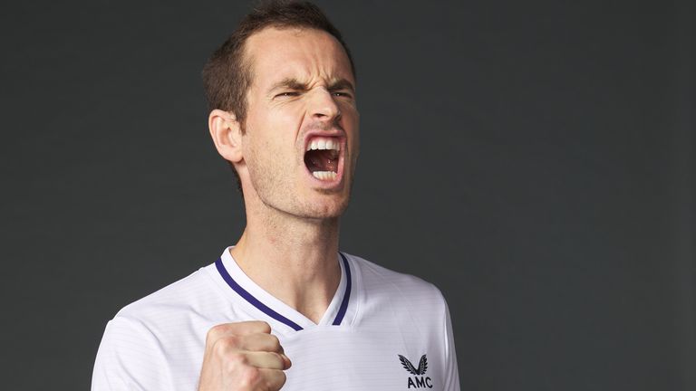 Andy Murray poses for a portrait prior to the St. James's Place Battle of the Brits Team Tennis at National Tennis Centre on July 26, 2020 in London, England.