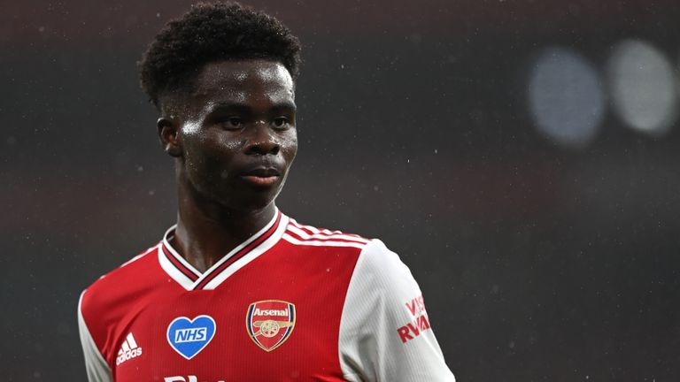 Academy graduate Saka says Arsenal have given him a lot of confidence by awarding him with a long-term deal and the No 7 shirt for next season
