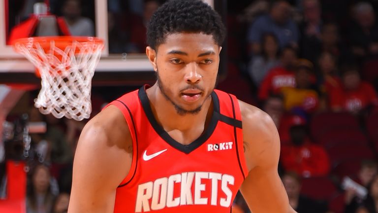 Houston Rockets forward Bruno Caboclo