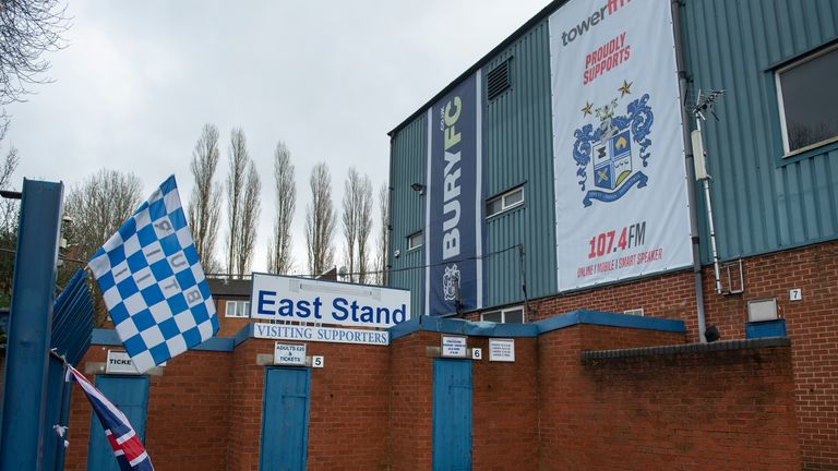 Bury were expelled from the Football League in August 2019