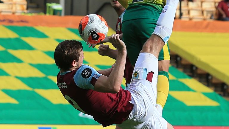 Chris Wood scored his 13th Premier League goal of the season