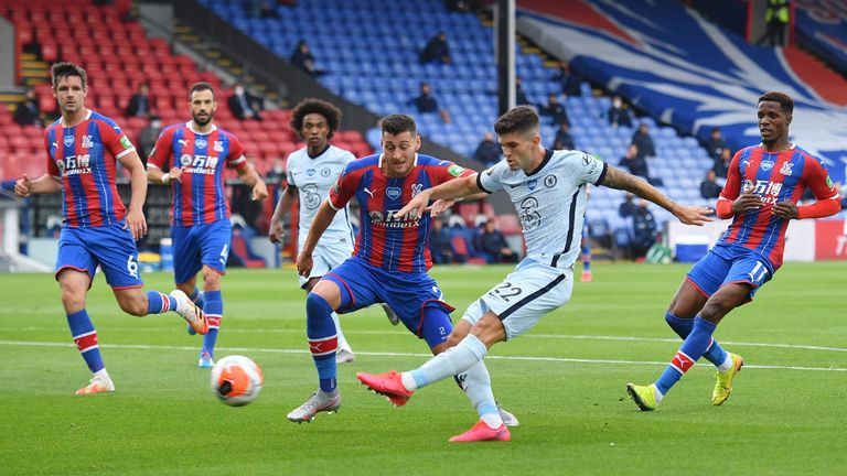 Christian Pulisic blasts in his eighth Premier League goal of the season