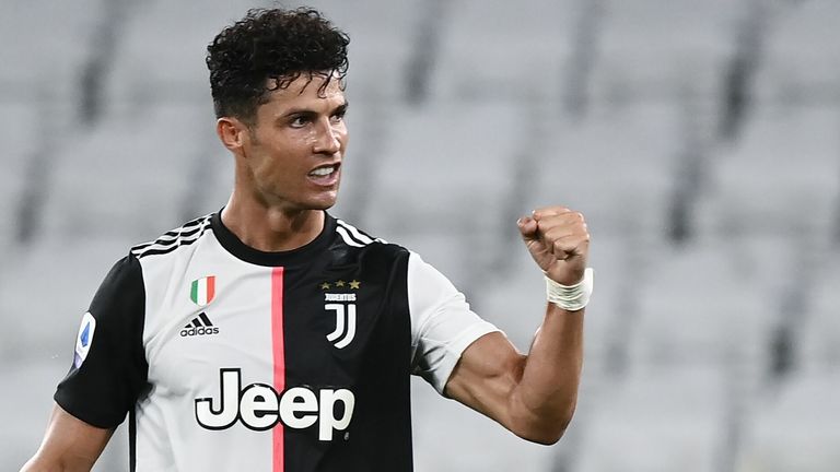 Cristiano Ronaldo Scores As Juventus Seal Serie A Title Football News Sky Sports
