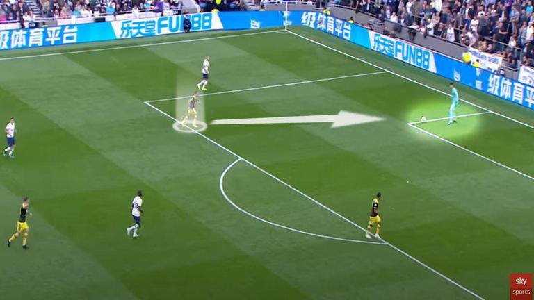 Danny Ings dispossessed Hugo Lloris to score for Southampton against Tottenham