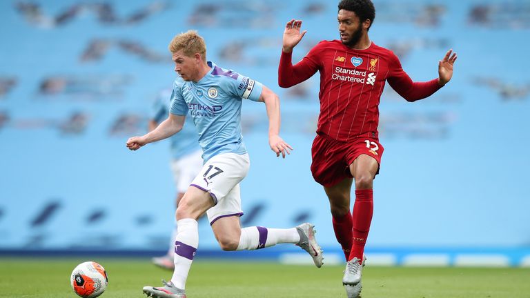 Kevin De Bruyne and Joe Gomez