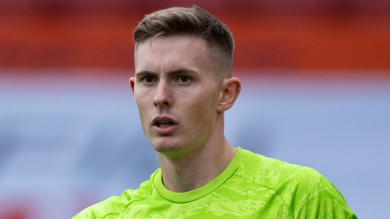SHEFFIELD, ENGLAND - JULY 11: Sheffield United goalkeeper Dean Henderson during the Premier League match between Sheffield United and Chelsea FC at Bramall Lane on July 11, 2020 in Sheffield, United Kingdom. (Photo by Visionhaus) *** Local Caption *** Dean Henderson