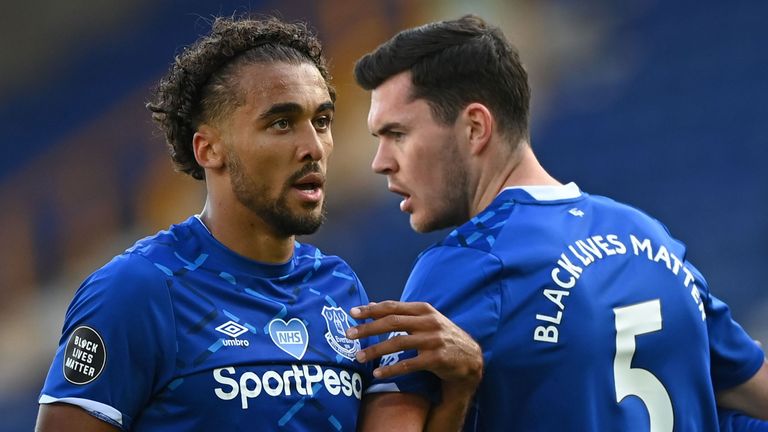 Dominic Calvert-Lewin has been singled out by Ancelotti for his defensive energy
