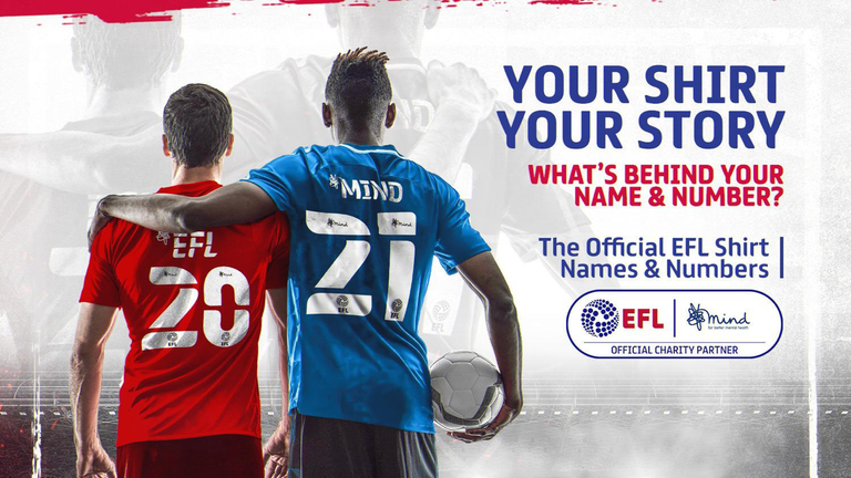 The EFL and mental health charity partner Mind's announcement comes into effect from next season