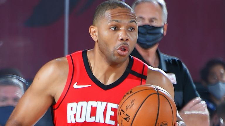 Houston Rockets guard Eric Gordon sprained his ankle playing against the Boston Celtics on Tuesday