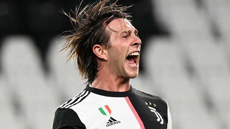 Federico Bernadeschi scored Juventus' second goal as they sealed the Serie A title against Sampdoria