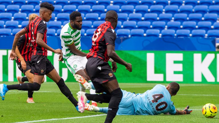 Odsonne Edouard scores against Nice but it's ruled out by VAR