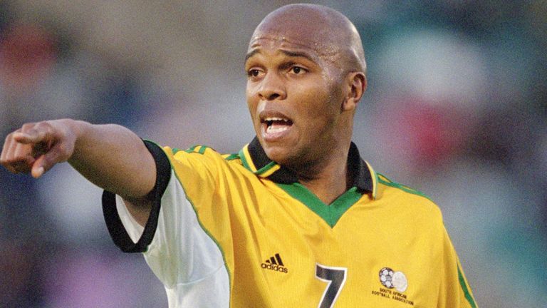 Quinton Fortune in action for South Africa in 2001