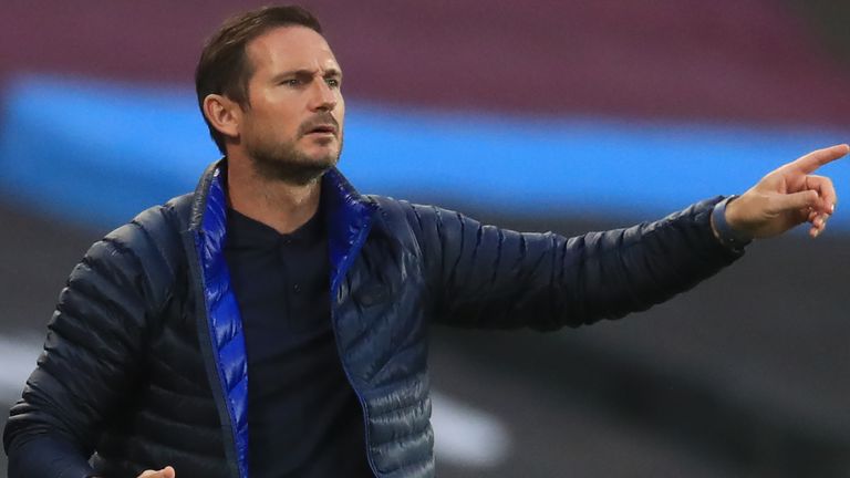 Chelsea head coach Frank Lampard