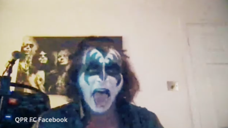 Wycombe boss Gareth Ainsworth hosted a quiz in full Gene Simmons makeup during lockdown