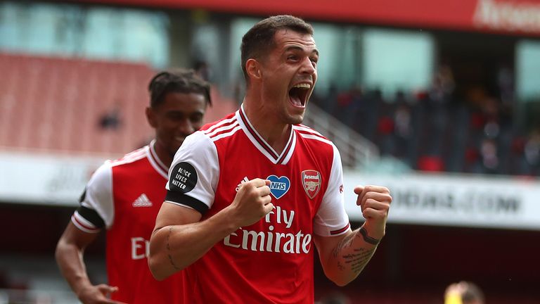 Granit Xhaka doubled Arsenal's lead