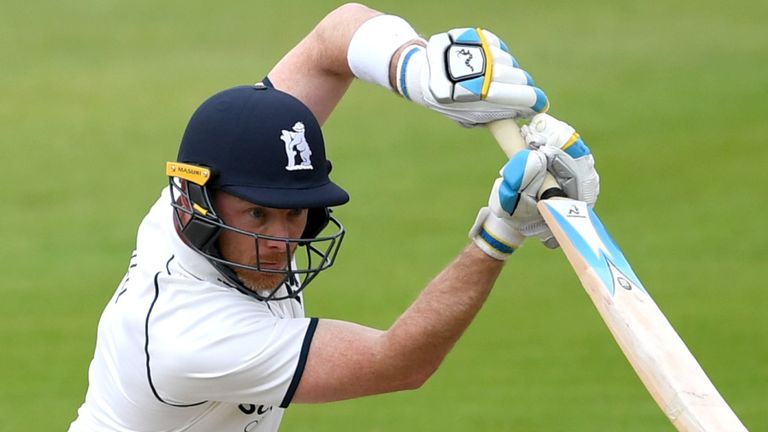 BIRMINGHAM, ENGLAND - MAY 04: Ian Bell of Warwickshire bats during day two of Specsavers County Championship Division Two between Warwickshire and Derbyshire at Edgbaston on May 4, 2018 in Birmingham, England.
